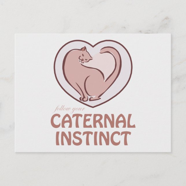 Caternal Instinct Postcard (Front)