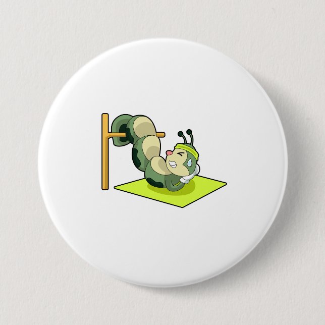 Caterpillar ABS Workout Fitness Button (Front)