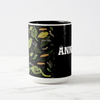 Caterpillar and leaves Personalized
