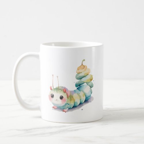 Caterpillar art emblem  coffee mug