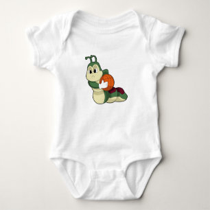 Caterpillar as Basketball player with Basketball Baby Bodysuit