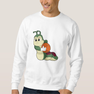 Caterpillar as Basketball player with Basketball Sweatshirt
