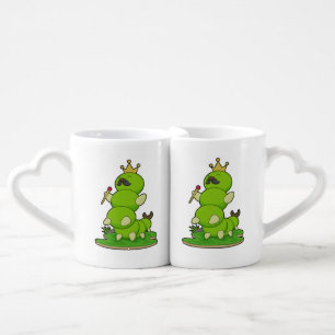 Caterpillar as King with Crown Coffee Mug Set