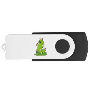 Caterpillar as King with Crown Flash Drive