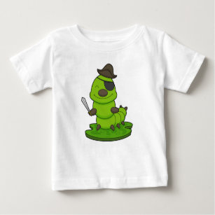 Caterpillar as Pirate with Sword Baby T-Shirt