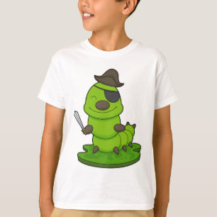 Caterpillar as Pirate with Sword T-Shirt
