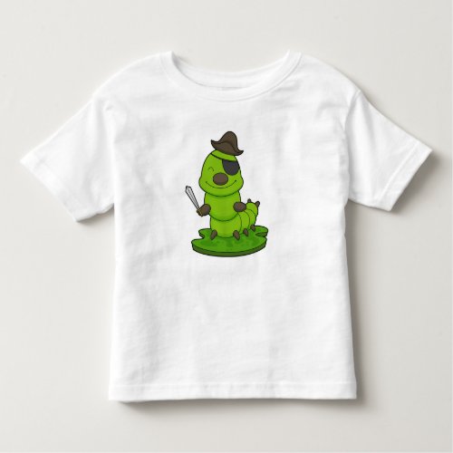 Caterpillar as Pirate with Sword Toddler T_shirt