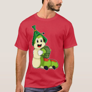 Caterpillar as Student with Backpack T-Shirt