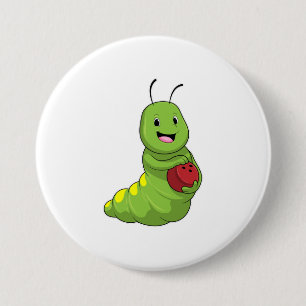 Caterpillar at Bowling with Bowling ball Button
