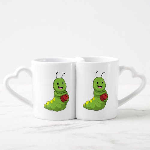 Caterpillar at Bowling with Bowling ball Coffee Mug Set