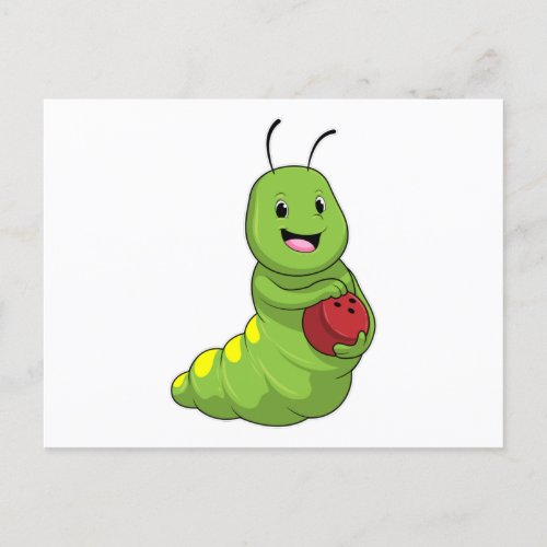 Caterpillar at Bowling with Bowling ball Postcard