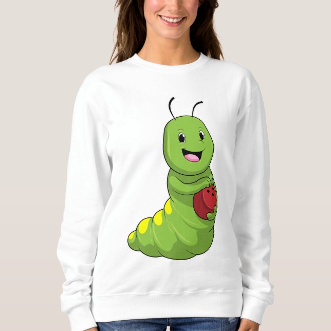 Caterpillar at Bowling with Bowling ball Sweatshirt (Front)