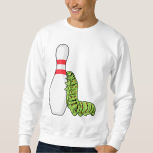 Caterpillar at Bowling with Bowling pin Sweatshirt