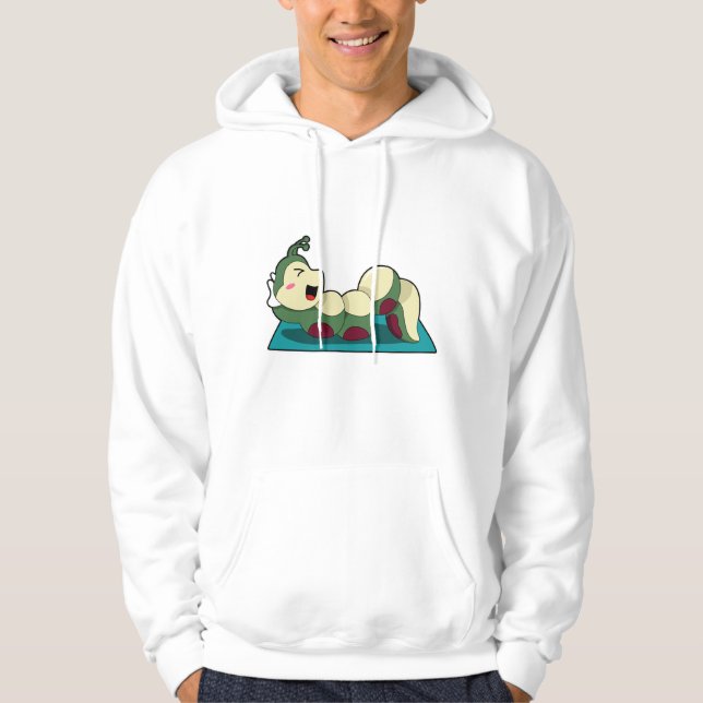 Caterpillar at Fitness Workout Hoodie (Front)