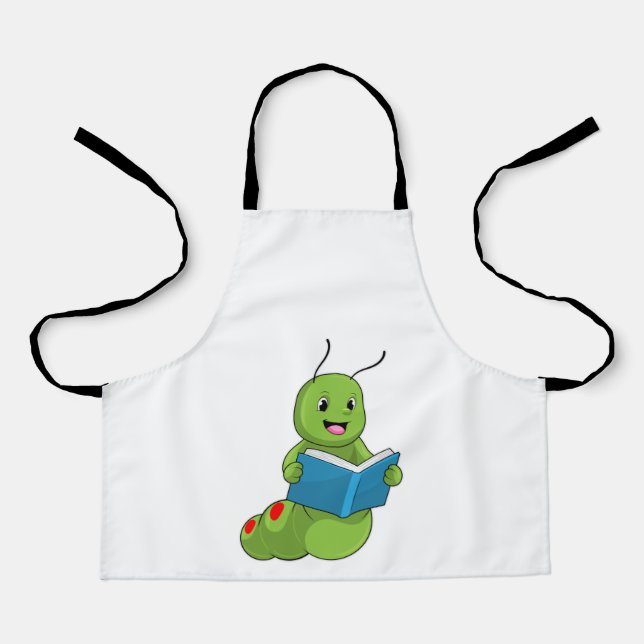 Caterpillar at Reading with Book Apron (Front)