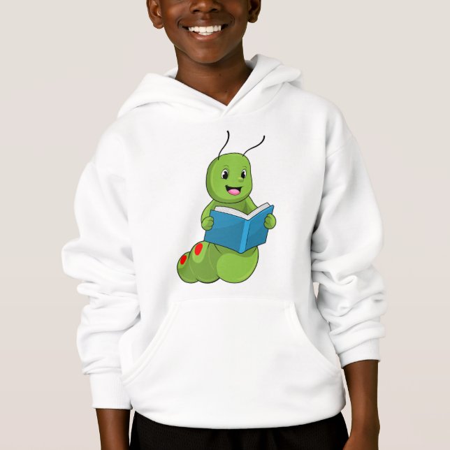 Caterpillar at Reading with Book Hoodie (Front)
