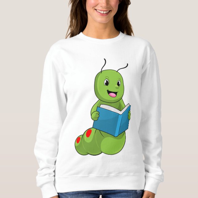 Caterpillar at Reading with Book Sweatshirt (Front)