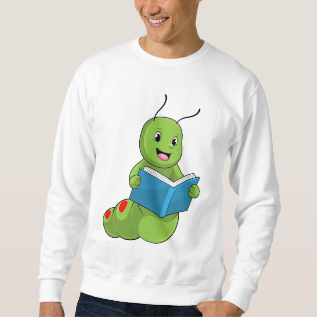 Caterpillar at Reading with Book Sweatshirt (Front)