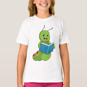 Caterpillar at Reading with Book T-Shirt