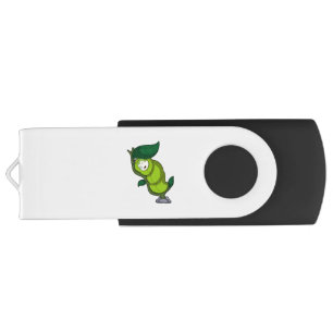 Caterpillar at Sleeping with Leaf Flash Drive