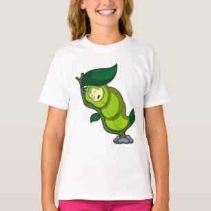 Caterpillar at Sleeping with Leaf T-Shirt