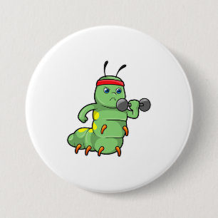 Caterpillar at Strength training with Dumbbell Button