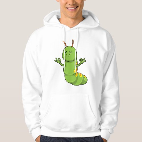 Caterpillar at Yoga Meditation Hoodie