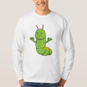 Caterpillar at Yoga Meditation T-Shirt