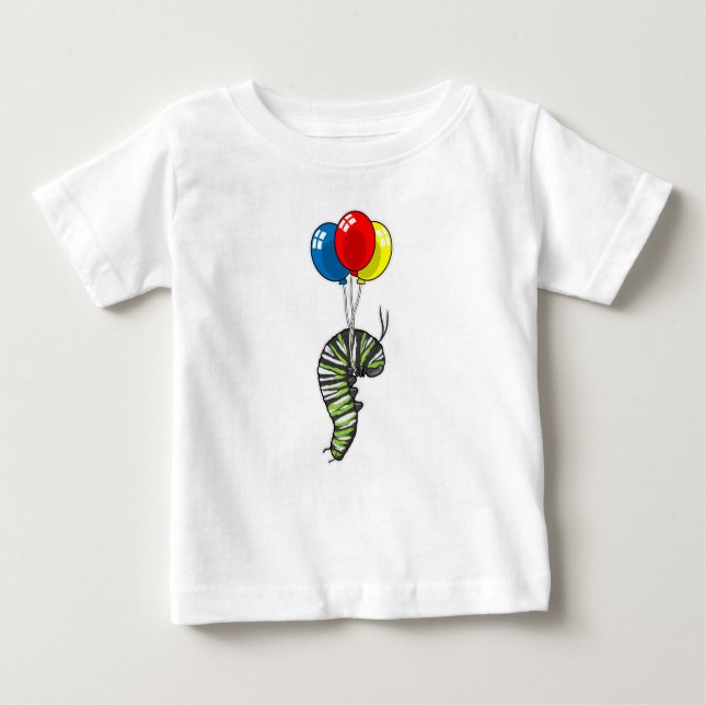 Caterpillar Balloon Baby T-Shirt (Front)