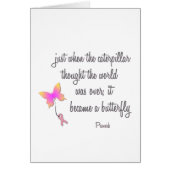 Caterpillar Became a Butterfly (Front)