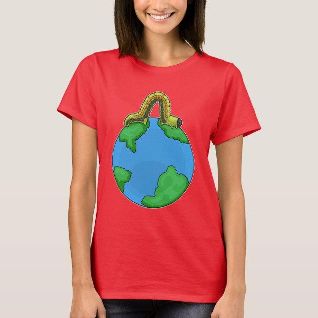Caterpillar Earth T-Shirt (Front)