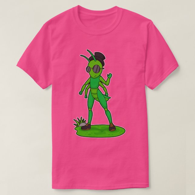Caterpillar Gentleman Glasses Hat T-Shirt (Design Front)
