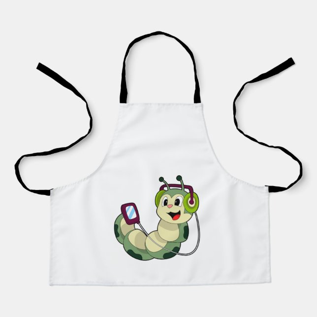 Caterpillar Headphone Music Apron (Front)