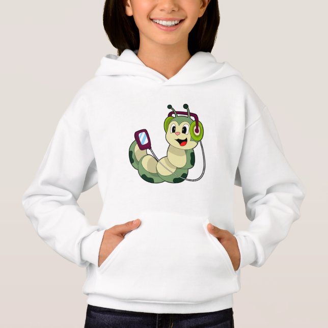 Caterpillar Headphone Music Hoodie (Front)