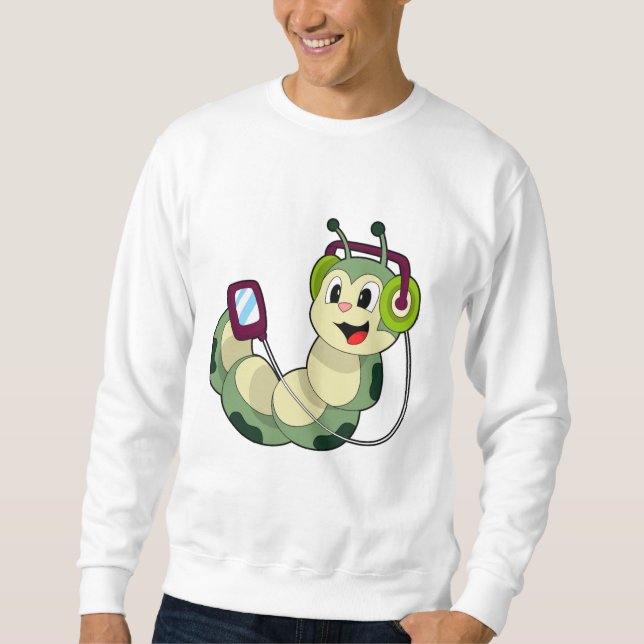 Caterpillar Headphone Music Sweatshirt (Front)