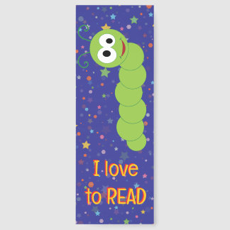 Caterpillar I Love To READ  Bookmarks