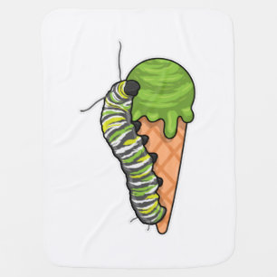 Caterpillar Ice cream Baby Blanket