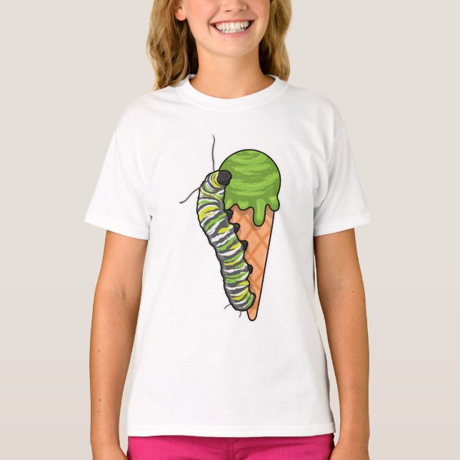 Caterpillar Ice cream T-Shirt (Front)