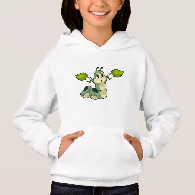 Caterpillar Leaves Hoodie (Front)