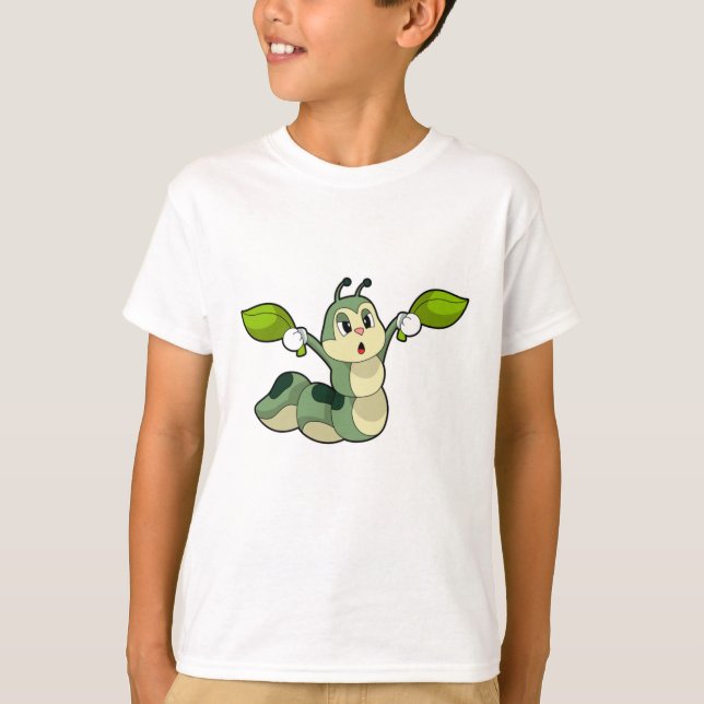 Caterpillar Leaves T-Shirt (Front)