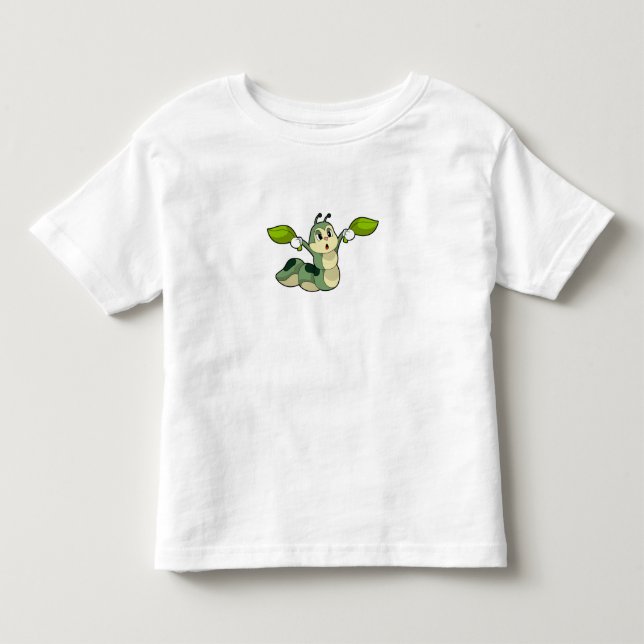 Caterpillar Leaves Toddler T-shirt (Front)