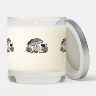 Caterpillar Mushroom Candle