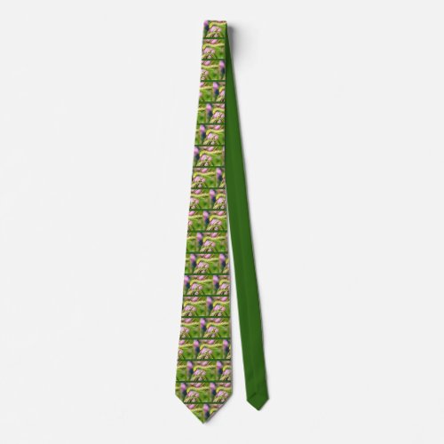 Caterpillar of Privet Hawk Moth butterfly Neck Tie