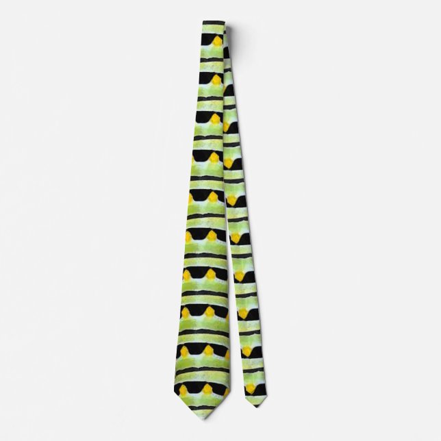Caterpillar Pattern Design Neck Tie (Front)