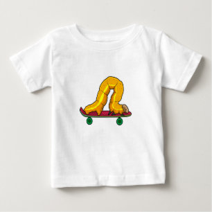 Caterpillar Skater Skateboard Baby T-Shirt