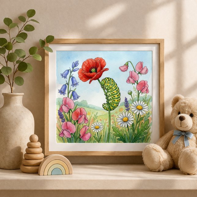 Caterpillar Tiny Insects Nursery Poster (Creator Uploaded)
