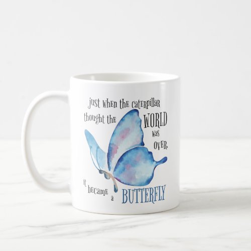 Caterpillar to Butterfly Mug