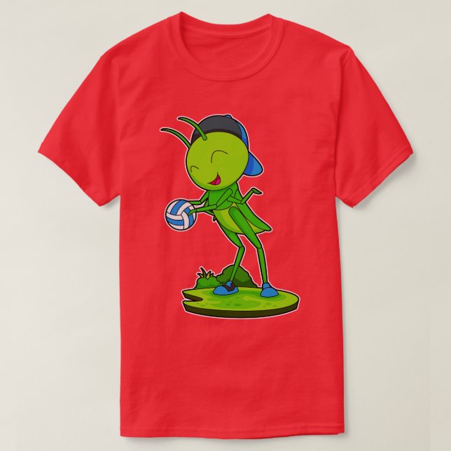 Caterpillar Volleyball player Volleyball T-Shirt (Design Front)