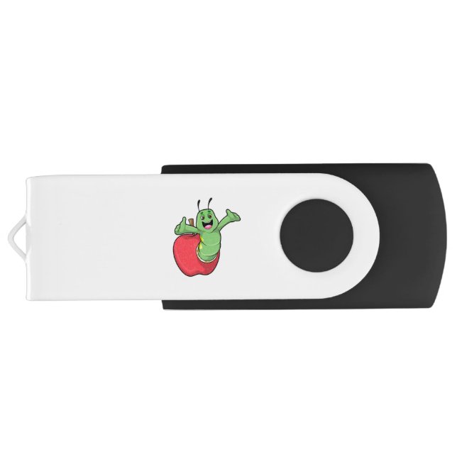 Caterpillar with Apple Flash Drive (Back)