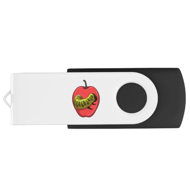 Caterpillar with Apple Flash Drive (Back)